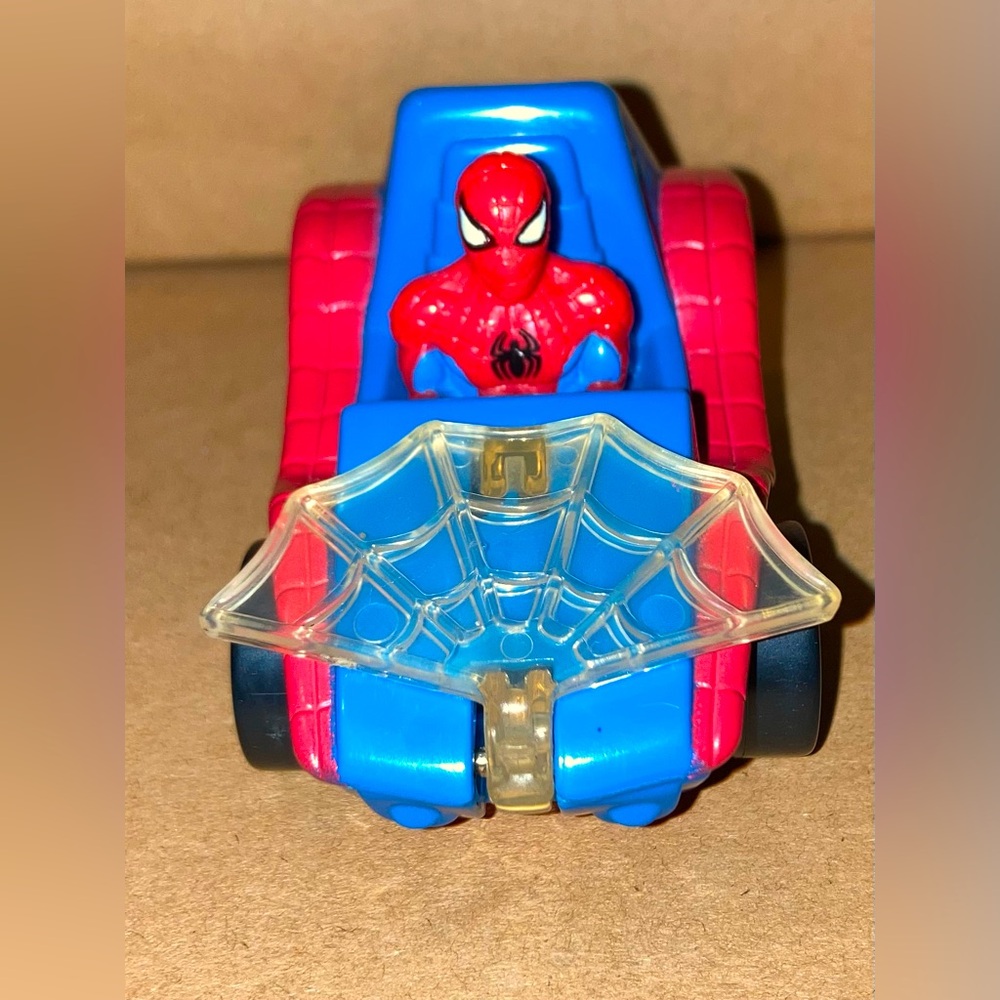 1995 Marvel Comics #2 Spiderman Car With Web Action McDonald's Happy Meal Toy